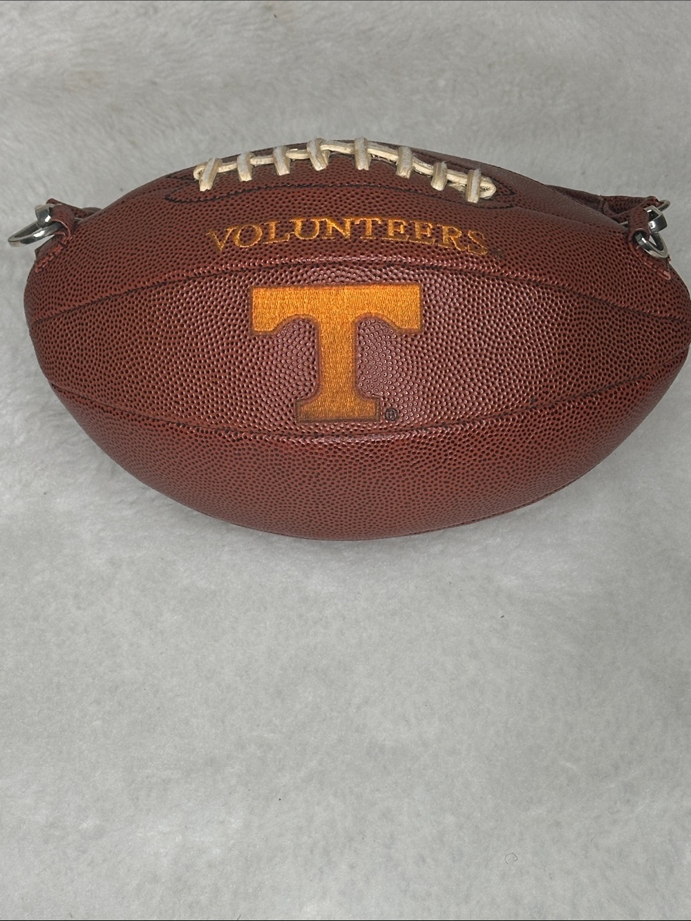 University of Tennessee Volunteers football-shaped handbag